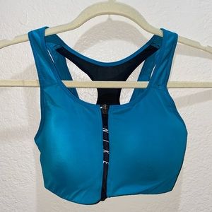 Nike Blue Padded Sports Bra
